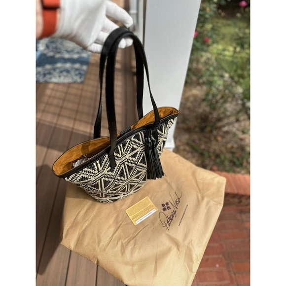 Patricia Nash Taureg Woven Marconia Tote Natural/Black P768519 NWT - Picture 12 of 14
